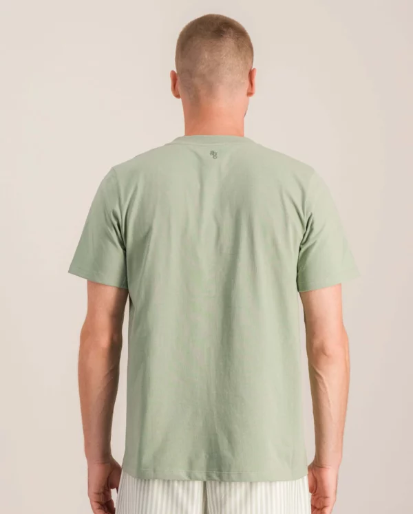 T-shirt coton bio – Sauge – Image 2
