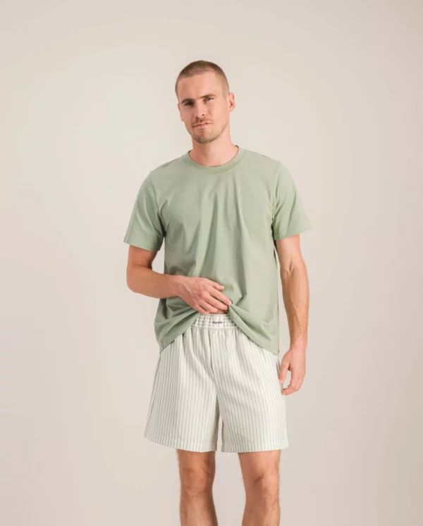 T-shirt coton bio – Sauge – Image 3